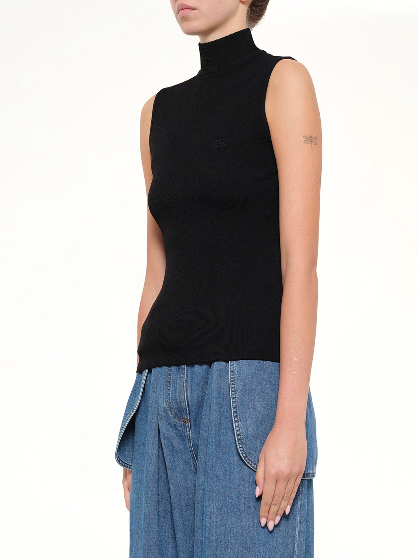 LOEWE Sleeveless Top (Black)