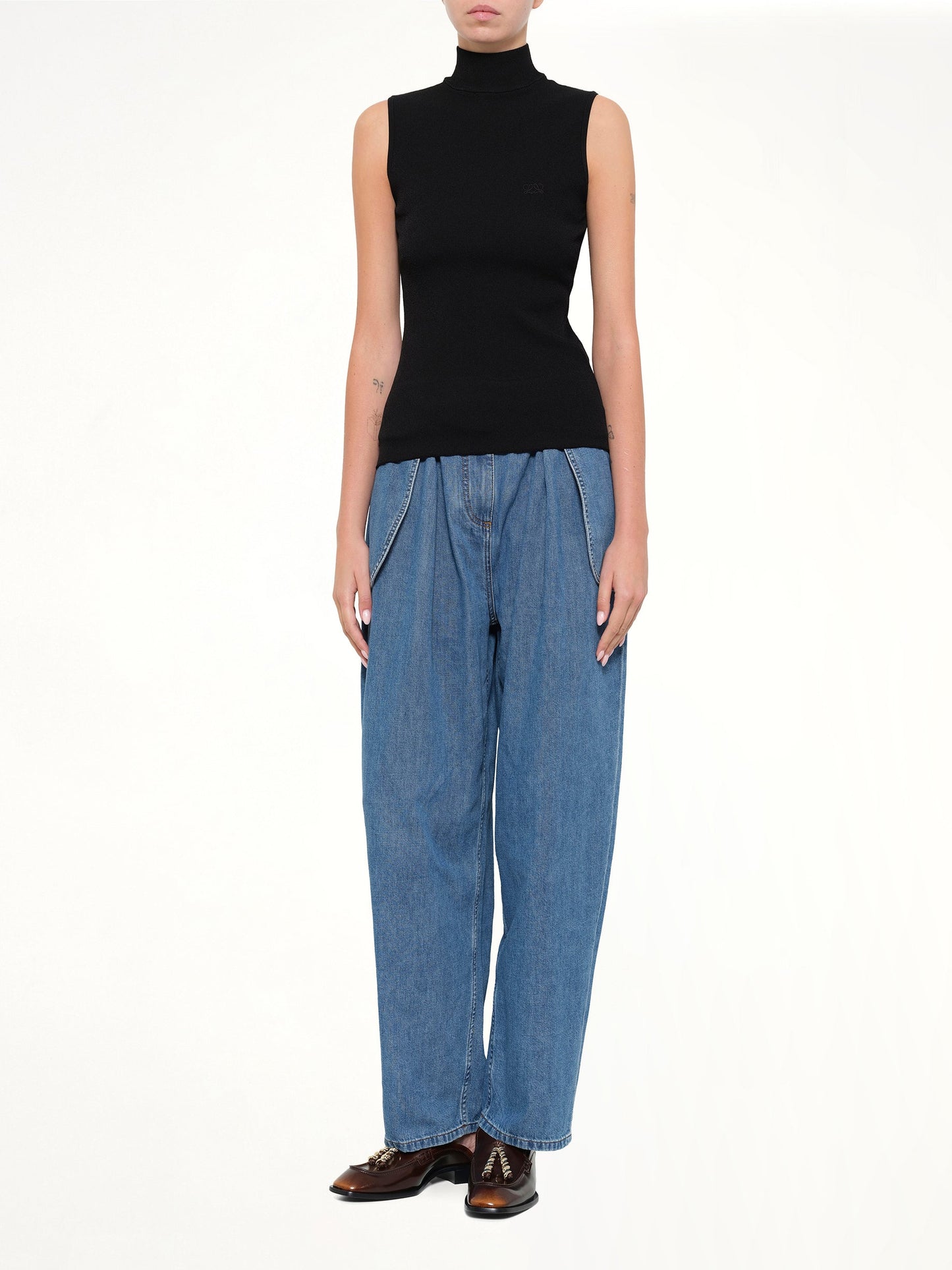 LOEWE Sleeveless Top (Black)