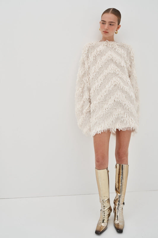 Image of Dresses. Product name - Raffy Dress Preorder in Ivory colour by brand - Blanca Studio