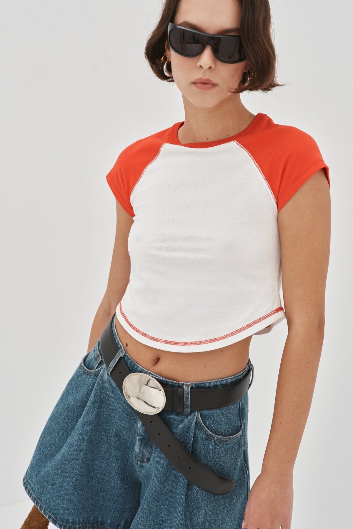 Image of T-Shirts. Product name - Arizona Tee Preorder in Red colour by brand - Blanca Studio