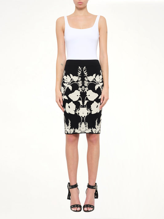 ALEXANDER MCQUEEN Pencil Skirt (Black)