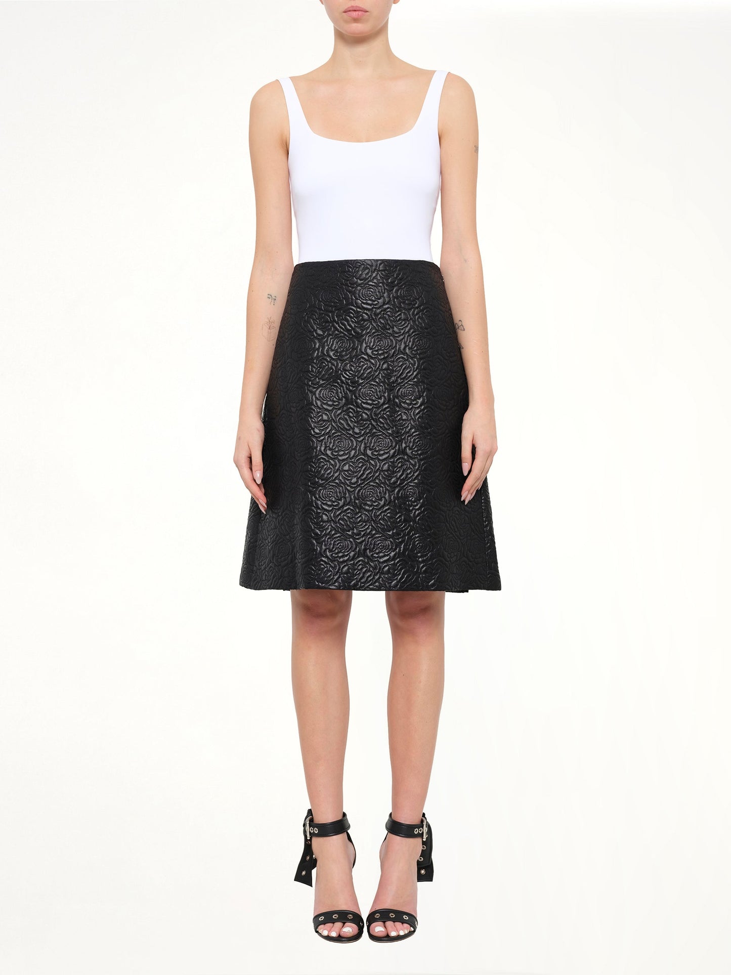 Alexander McQueen Roses Skirt (Black)