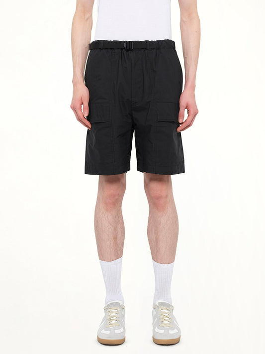 Image of a model wearing Shorts. Product name - Classic Shorts in Black colour by brand - JUUNJ