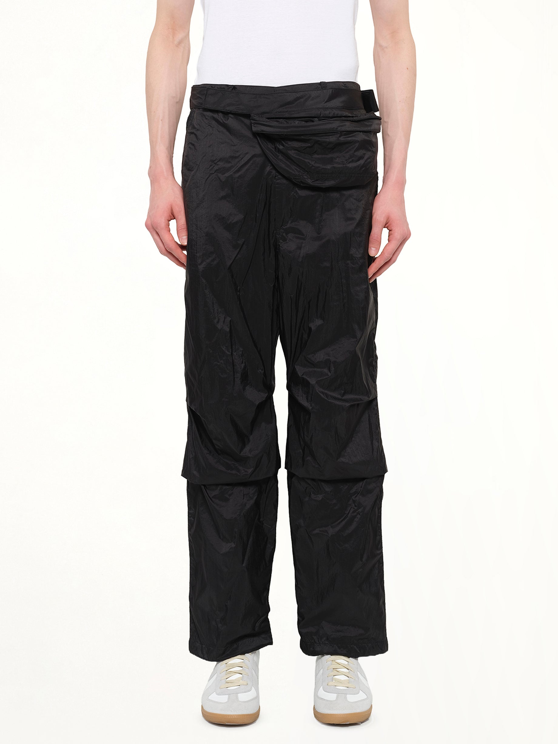 Image of a model wearing Pants. Product name - Juunj Pants in Black colour by brand - JUUNJ