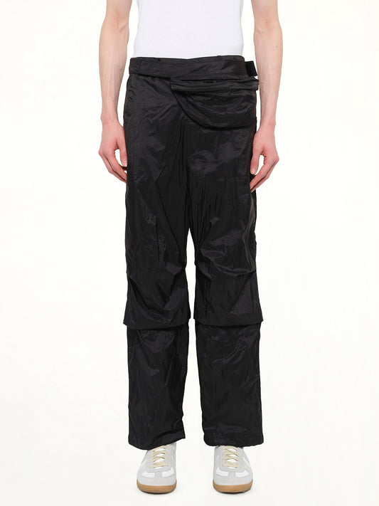 Image of a model wearing Pants. Product name - Juunj Pants in Black colour by brand - JUUNJ