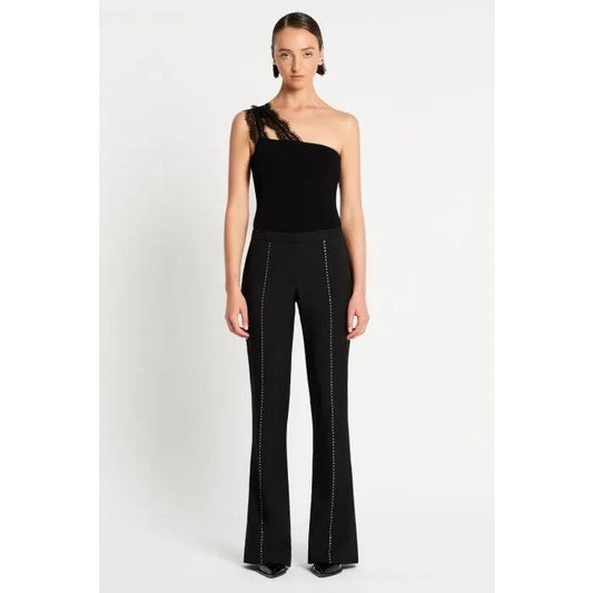 Image of a model wearing Pants. Productname: Circa 91 Pant in Black colour by brand - sass and bide