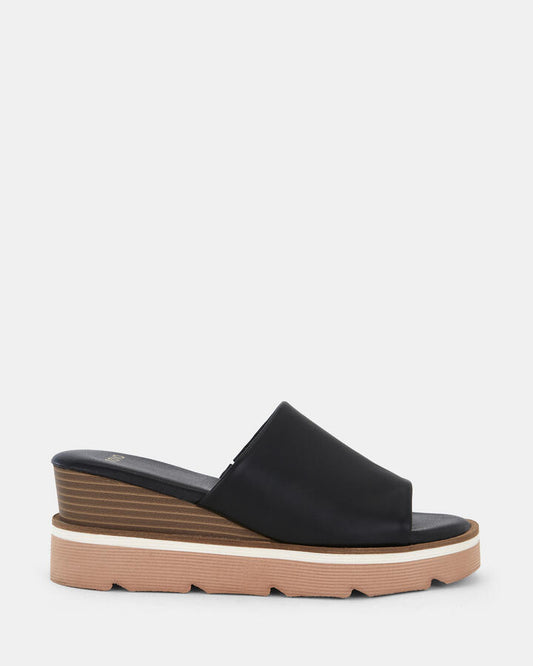 Image of Boots. Product name - Wylder Women's Wedge BLACK Novo Wedges in Black colour by brand - NOVO