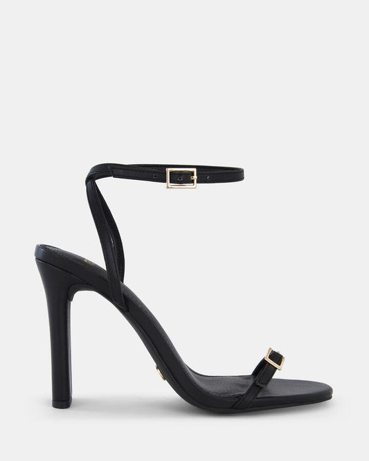 Image of Sandals. Product name - Nalar Women's Strappy High Heel BLACK Novo Sandals in Black colour by brand - NOVO