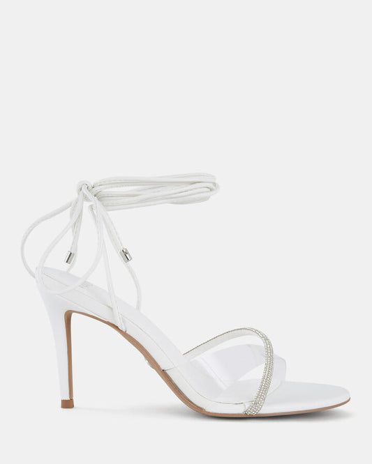 Image of Sandals. Product name - Zolly Women's Fast Fashion WHITE Novo Sandals in White colour by brand - NOVO