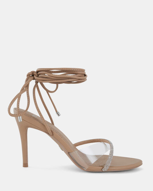 Image of Sandals. Product name - Zolly Women's Fast Fashion CAMEL Novo Sandals in Camel colour by brand - NOVO