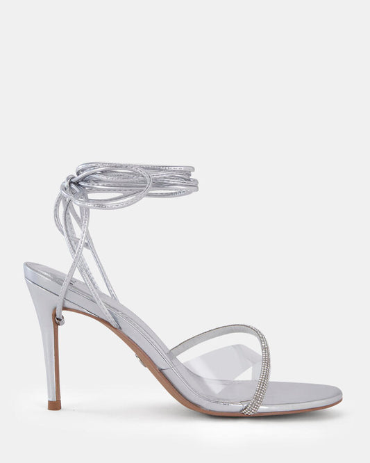 Image of Sandals. Product name - Zolly Women's Fast Fashion SILVER Novo Sandals in Silver colour by brand - NOVO
