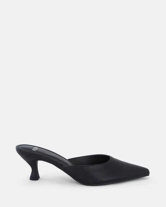 Image of Shoes. Product name - Imashi Women's Court Low Heel BLACK Novo Court in Black colour by brand - NOVO