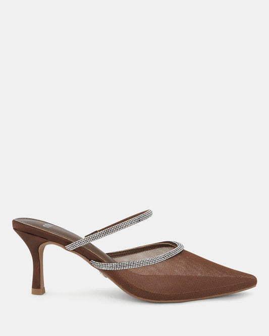 Image of Sandals. Product name - Zigby Women's Fast Fashion BROWN Novo Sandals in Brown colour by brand - NOVO