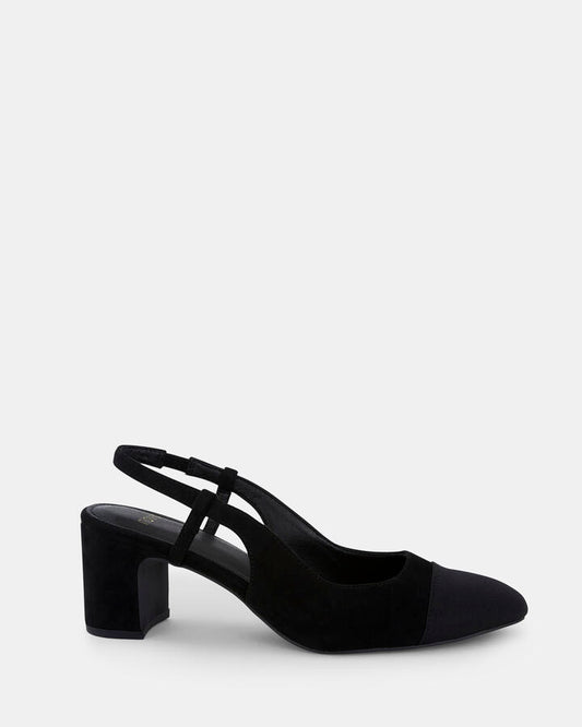Image of Shoes. Product name - Intaro Women's Court High Heel BLACK Novo Court in Black colour by brand - NOVO