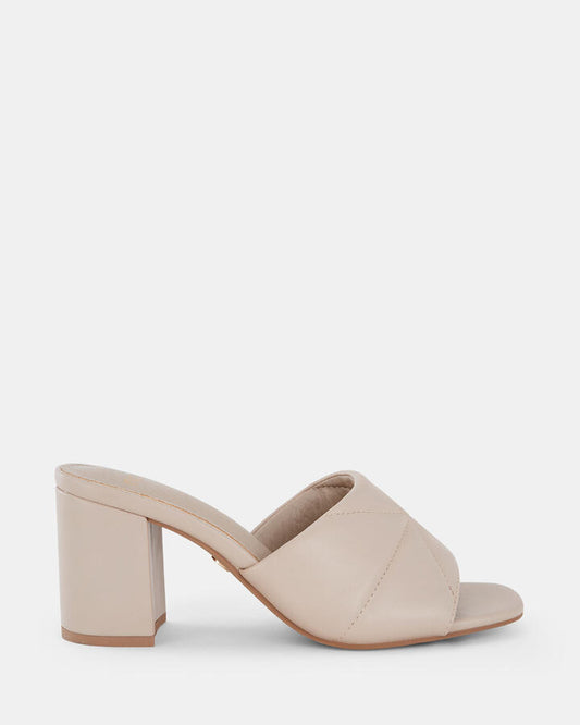 Image of Sandals. Product name - Finnick Women's Peep Toe WHITE SAND Novo Sandals in White Sand colour by brand - NOVO