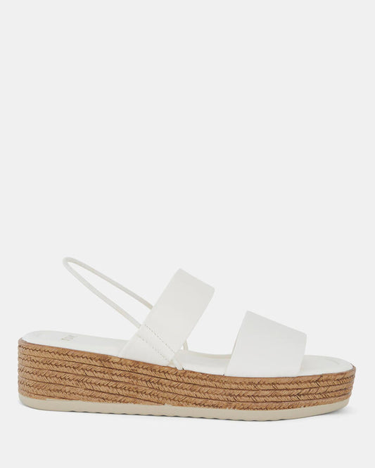 Image of Boots. Product name - Wylie Women's Wedge WHITE Novo Wedges in White colour by brand - NOVO