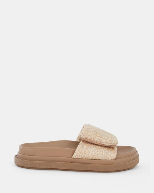 Image of Sandals. Product name - Taronga Women's Thongs RAFFIA Novo Thongs in Raffia colour by brand - NOVO