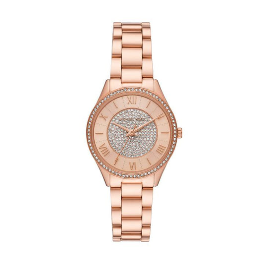 Image of Watches. Productname: Michael Kors Lauryn Three-Hand Rose Gold-Tone Stainless Steel Watch MK4736 in Watch colour by brand - Michael Kors