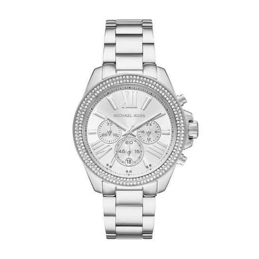 Image of Watches. Productname: Michael Kors Wren Chronograph Stainless Steel Watch MK7429 in Watch colour by brand - Michael Kors