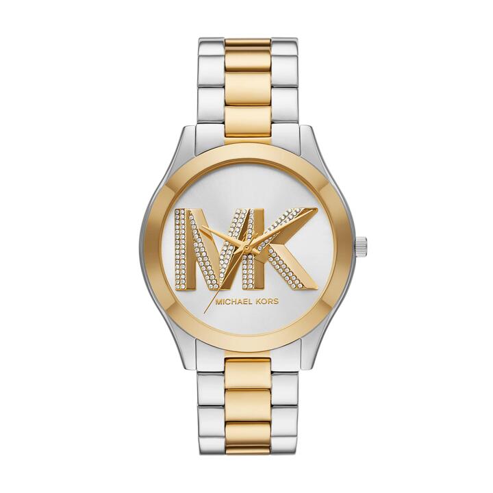 Image of Watches. Productname: Michael Kors Slim Runway Three-Hand Two-Tone Stainless Steel Watch MK4735 in Watch colour by brand - Michael Kors