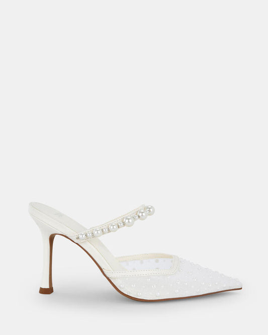 Image of Shoes. Product name - Intimidate Women's Court High Heel WHITE Novo Court in White colour by brand - NOVO