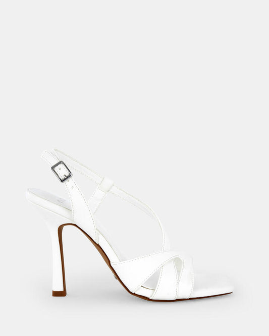 Image of Sandals. Product name - Zozey Women's Fast Fashion WHITE Novo Sandals in White colour by brand - NOVO