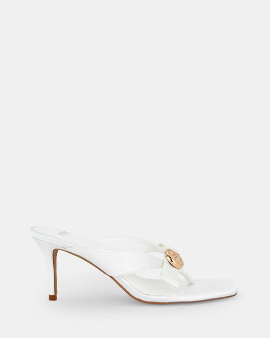 Image of Sandals. Product name - Zally Women's Fast Fashion WHITE Novo Sandals in White colour by brand - NOVO