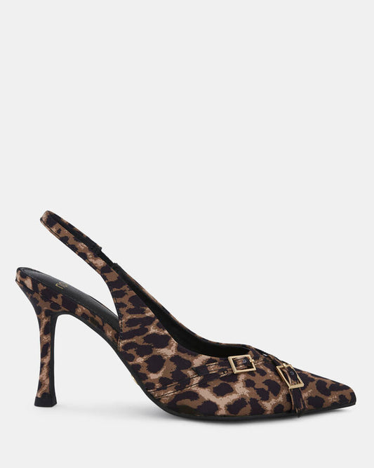 Image of Shoes. Product name - Iggi Women's Court High Heel Leopard Novo Court in Leopard colour by brand - NOVO
