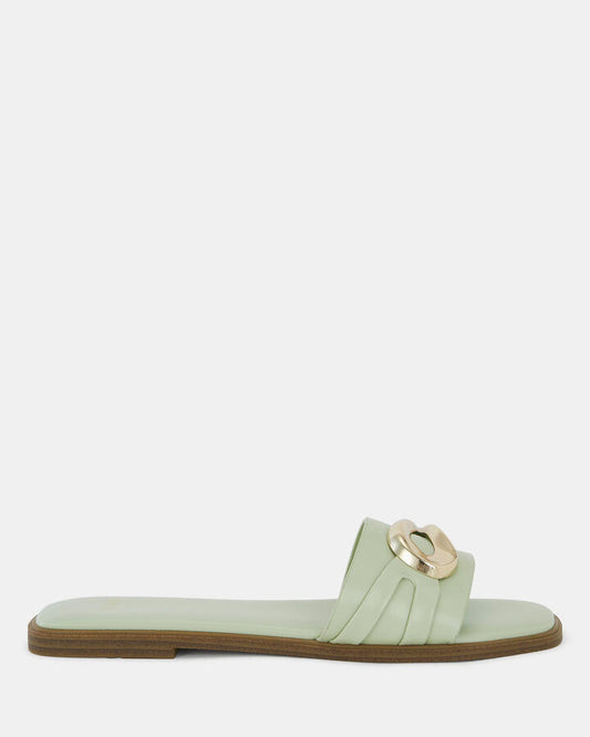 Image of Sandals. Product name - Scarlette Women's Thongs PISTACHIO Novo Thongs in Pistachio colour by brand - NOVO