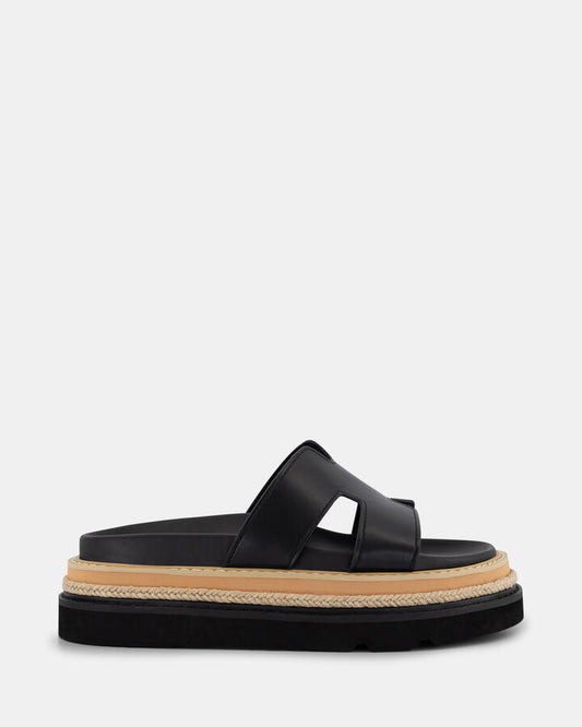 Image of Sandals. Product name - Tenture Women's Thongs BLACK Novo Thongs in Black colour by brand - NOVO