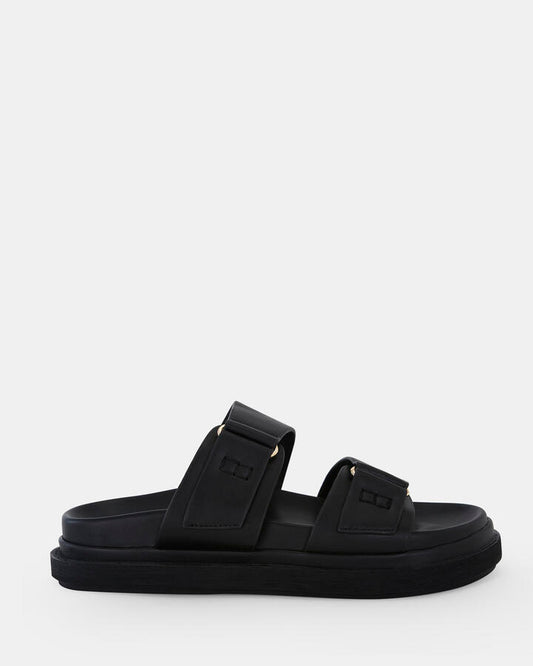 Image of Sandals. Product name - Santena Women's Thongs BLACK Novo Thongs in Black colour by brand - NOVO