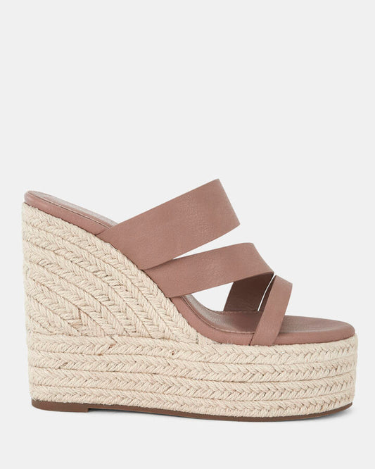Image of Boots. Product name - Wednesday Women's Wedge ALMOND Novo Wedges in Almond colour by brand - NOVO