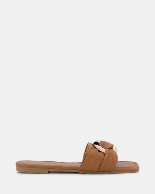 Image of Sandals. Product name - Sagar Women's Thongs CARAMEL Novo Thongs in Caramel colour by brand - NOVO