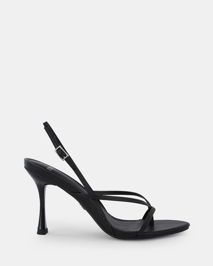 Image of Sandals. Product name - Mabelle Women's Strappy High Heel BLACK Novo Sandals in Black colour by brand - NOVO