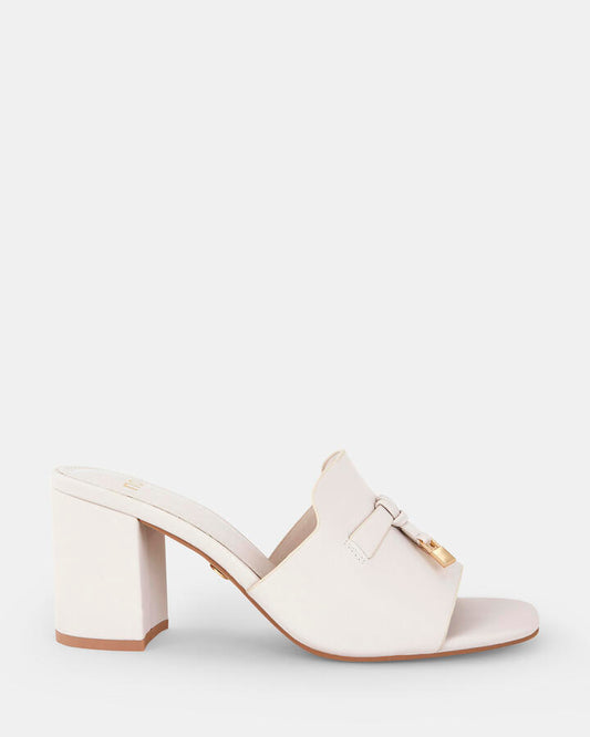 Image of Sandals. Product name - Furgie Women's Peep Toe CREAM Novo Sandals in Cream colour by brand - NOVO