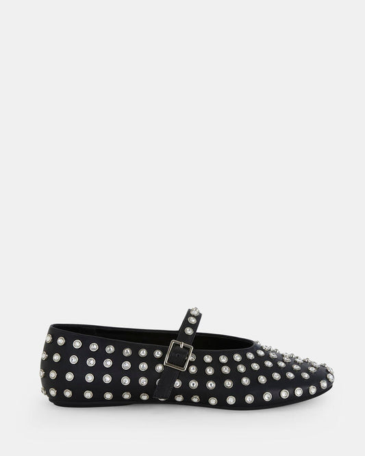 Image of Flats. Product name - Condition Women's Casual Flat Closed BLACK Novo Casual in Black colour by brand - NOVO