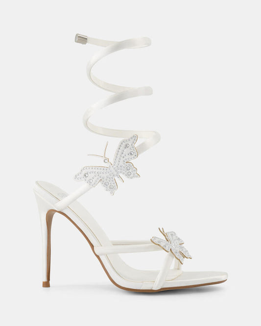 Image of Sandals. Product name - Zaisha Women's Fast Fashion WHITE Novo Sandals in White colour by brand - NOVO