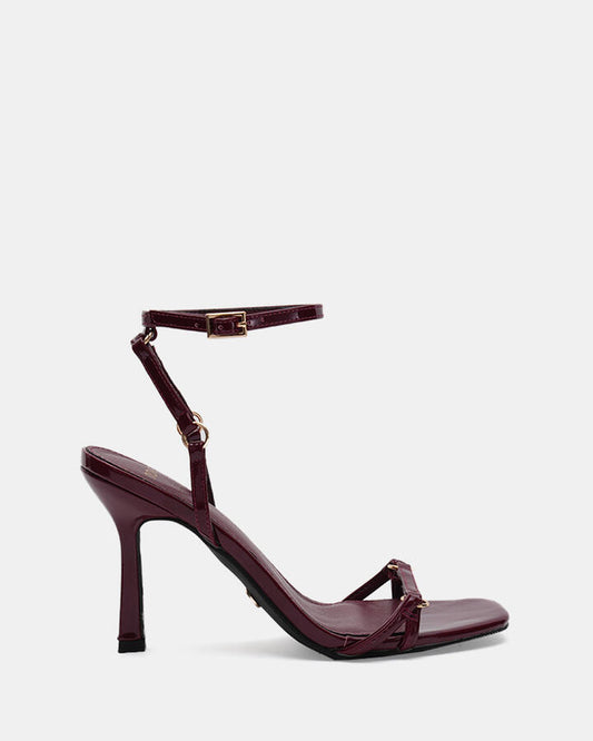 Image of Sandals. Product name - Zakura Women's Fast Fashion WINE Novo Sandals in Wine colour by brand - NOVO