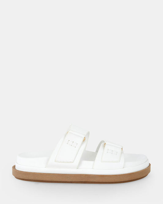 Image of Sandals. Product name - Santena Women's Thongs WHITE Novo Thongs in White colour by brand - NOVO