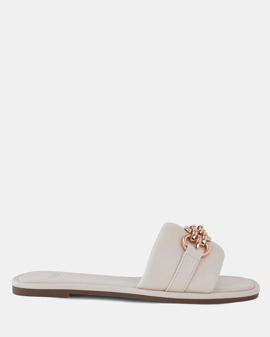 Image of Sandals. Product name - Sahera Women's Thongs CREAM Novo Thongs in Cream colour by brand - NOVO