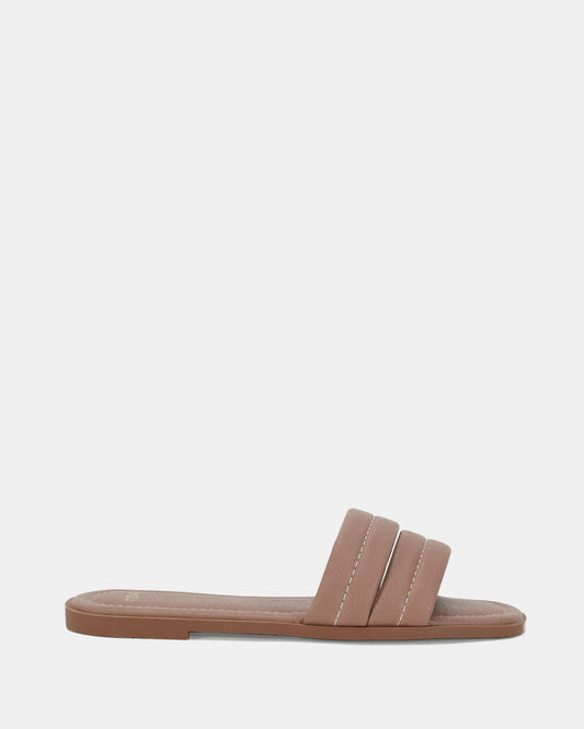 Image of Sandals. Product name - Saber Women's Thongs ALMOND Novo Thongs in Almond colour by brand - NOVO