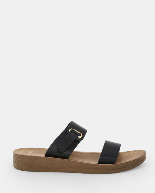 Image of Sandals. Product name - Sarai Women's Thongs BLACK Novo Thongs in Black colour by brand - NOVO