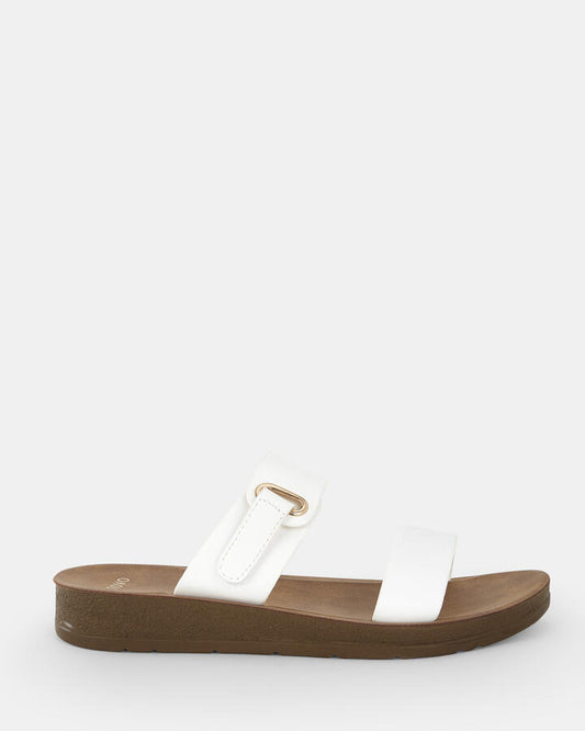 Image of Sandals. Product name - Sarai Women's Thongs WHITE Novo Thongs in White colour by brand - NOVO