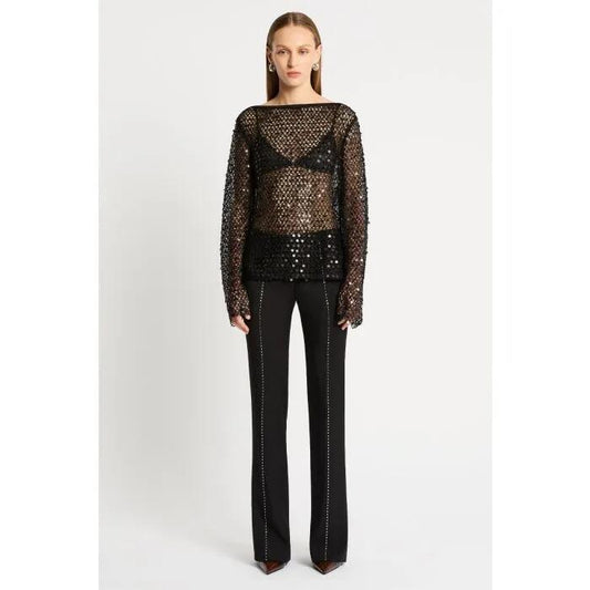 Ferreira Long Sleeve Top (Black)