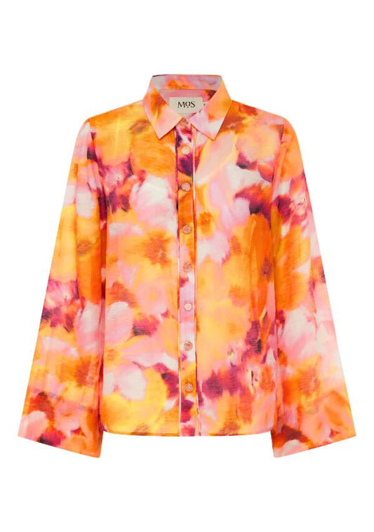 Image of a model wearing Tops. Productname: Rafaela Shirt in Rafaela Print colour by brand - MOS The Label