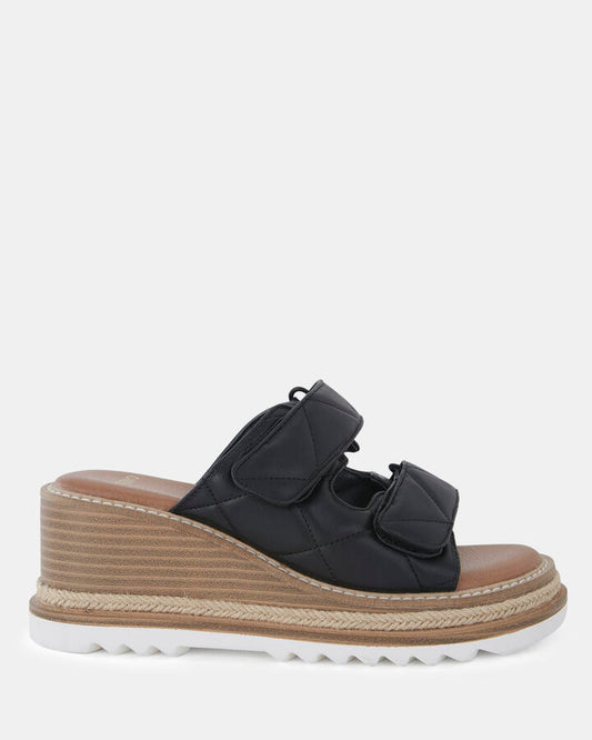Image of Boots. Product name - Winsley Women's Wedge BLACK Novo Wedges in Black colour by brand - NOVO