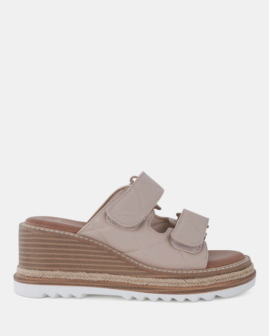 Image of Boots. Product name - Winsley Women's Wedge WHITE SAND Novo Wedges in White Sand colour by brand - NOVO
