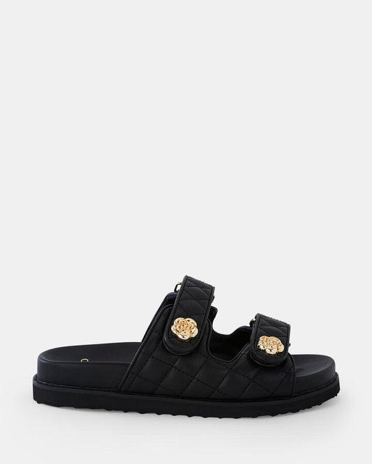 Image of Sandals. Product name - Sakuria Women's Thongs BLACK Novo Thongs in Black colour by brand - NOVO