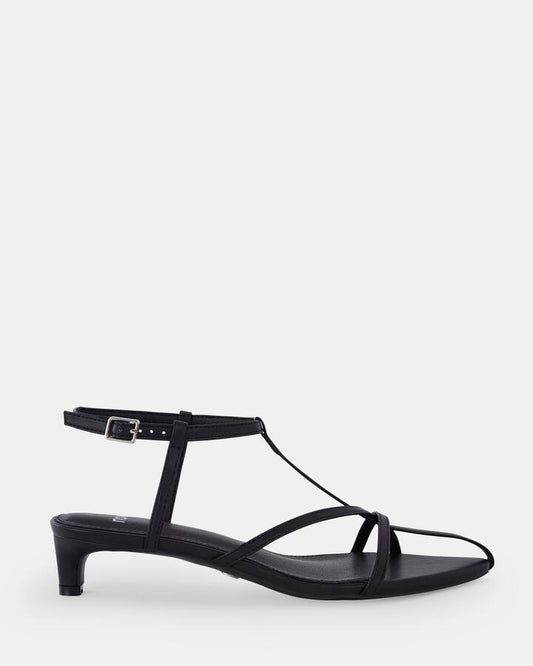 Image of Sandals. Product name - Zage Women's Fast Fashion BLACK Novo Sandals in Black colour by brand - NOVO