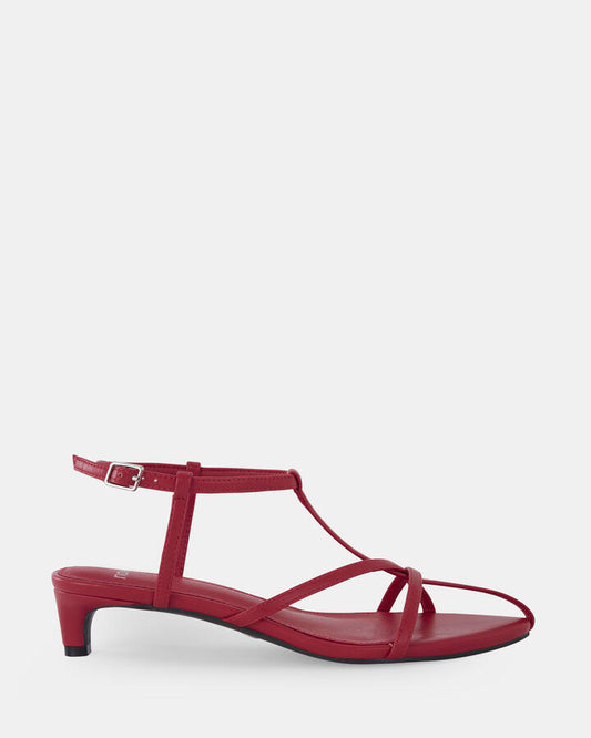 Image of Sandals. Product name - Zage Women's Fast Fashion RED Novo Sandals in Red colour by brand - NOVO